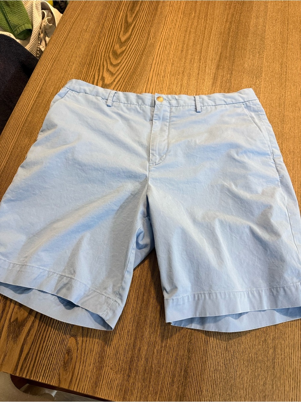 Polo by Ralph Lauren Light Blue Flat-Front Men's Shorts 36